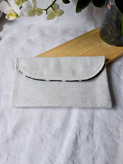 Bolsa Envelope - Linho Alentejano com Brilho (Várias cores)