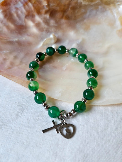 Pulseira de Pedras Naturais - Ágata - Dezena