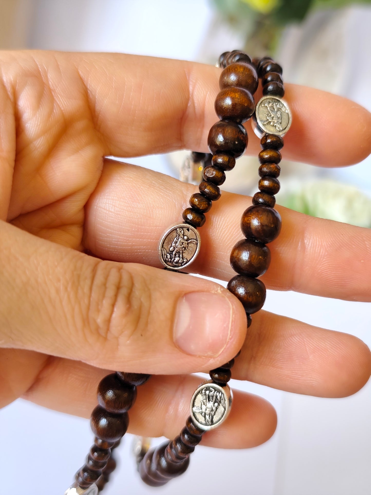 Terço de São Miguel Arcanjo - Pulseira de 3 Voltas