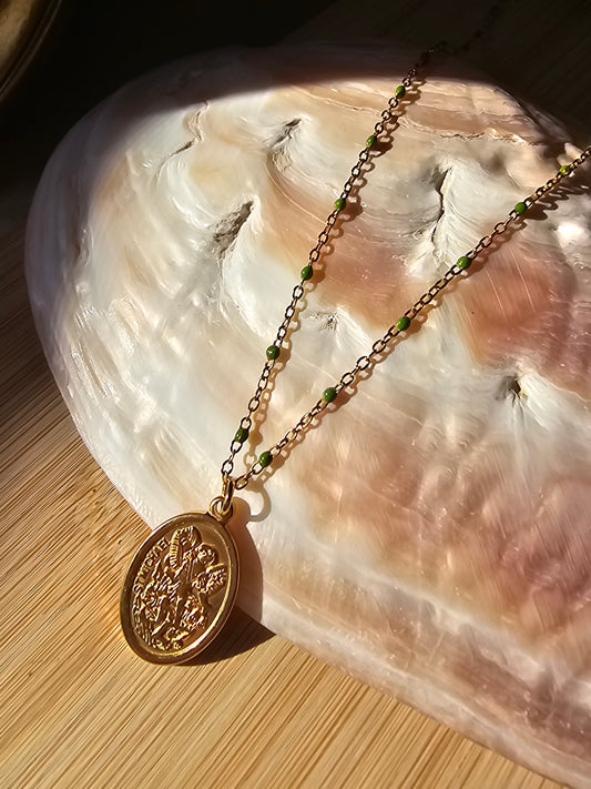 Colar com Medalha do Arcanjo São Miguel