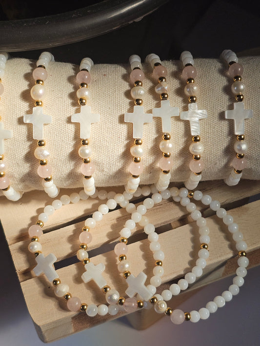 Pulseira de Senhora com Pedras Naturais