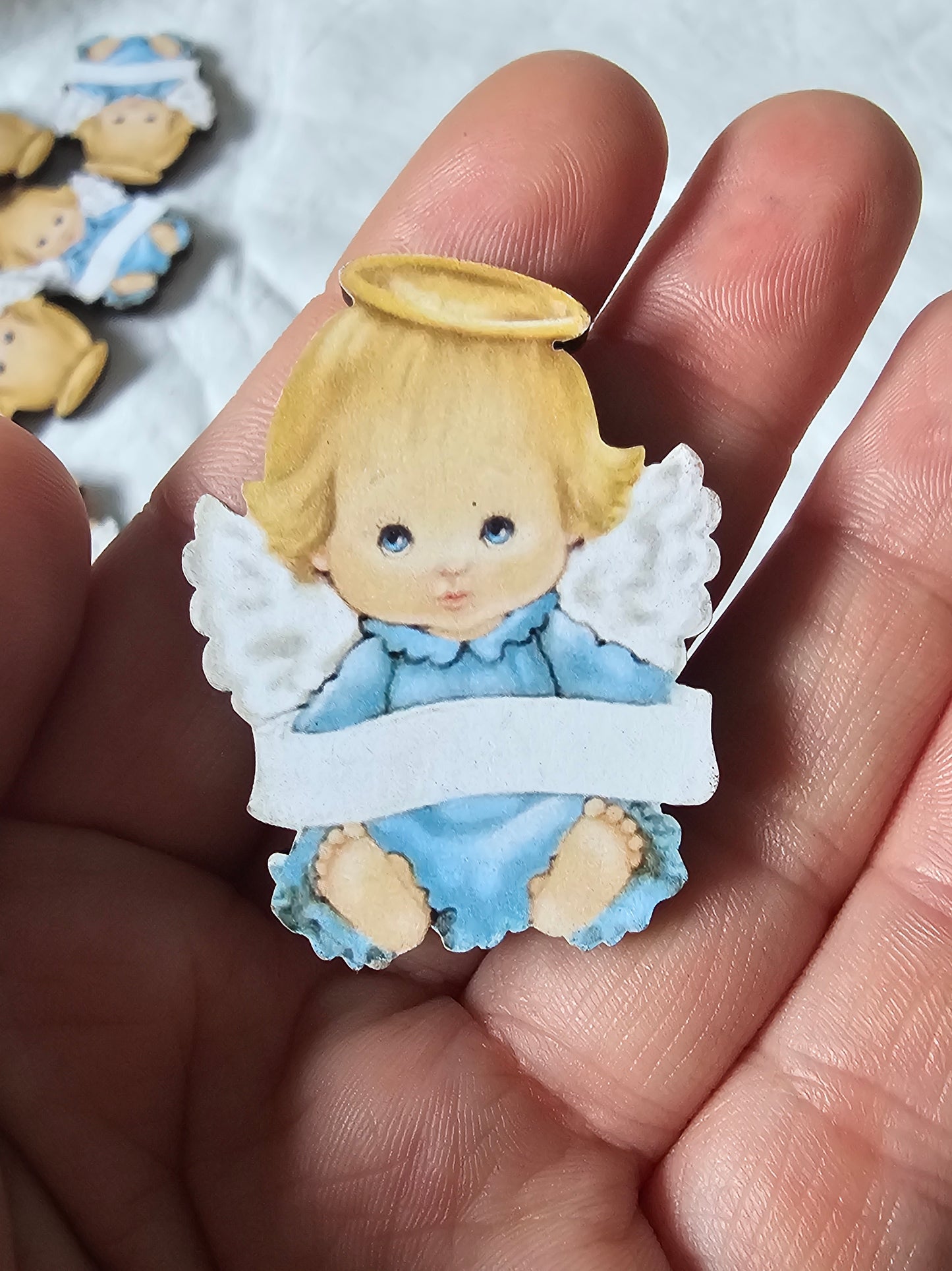 Anjinho para Colocar Nome - Íman