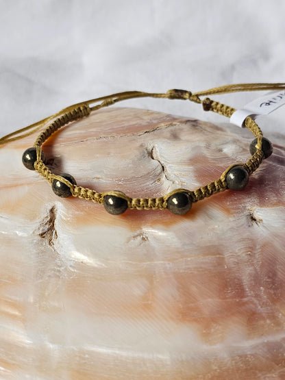 Pulseiras de Pedras Naturais em Macramé (Várias)