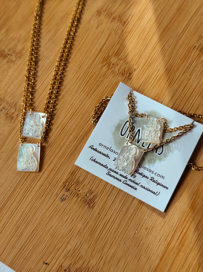 Escapulário Tradicional - Madrepérola