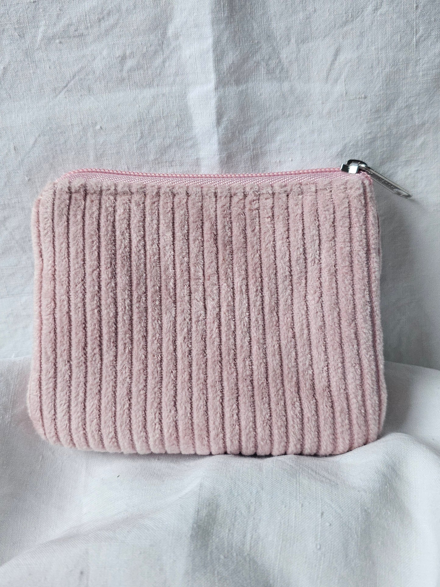 Bolsinha simples Porta-Moedas - Bombazine Rosa Claro