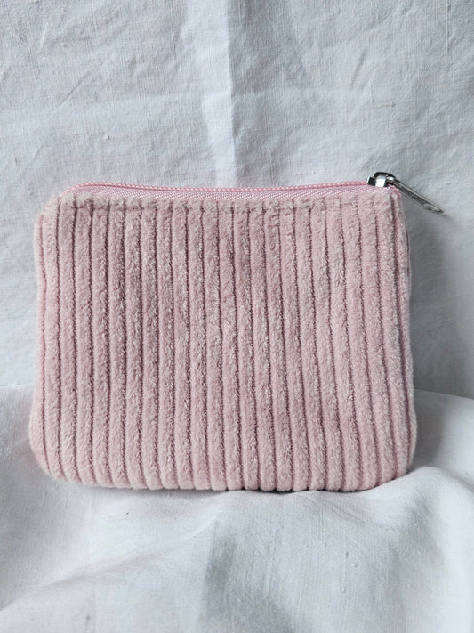 Bolsinha simples Porta-Moedas - Bombazine Rosa Claro